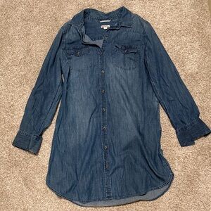 Merona Blue Denim Mini Dress